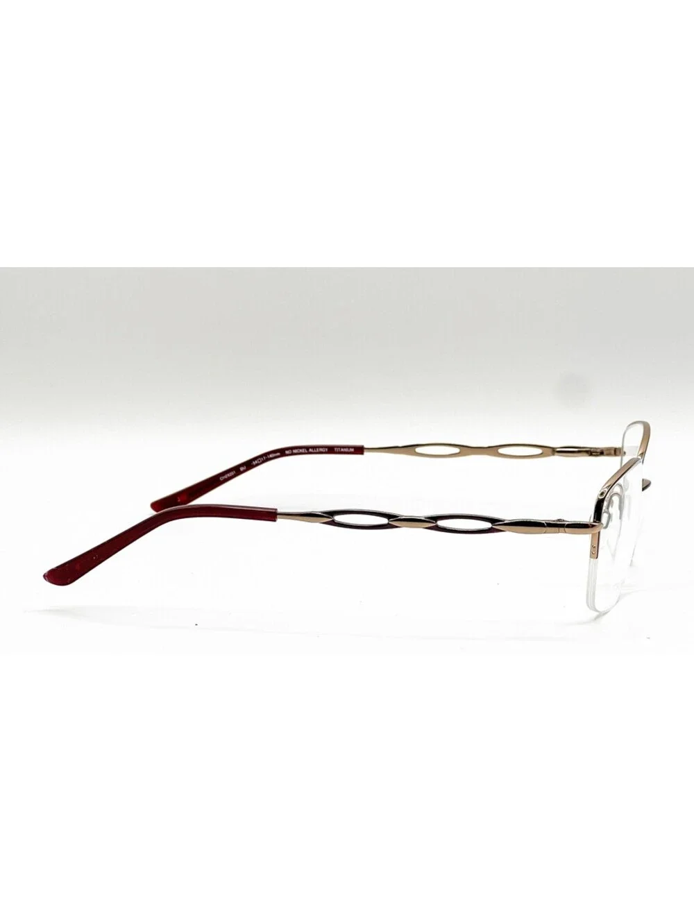 Charmant CH29201 BU Burgundy Rectangle Authentic Eyeglass Frames 54-17-140